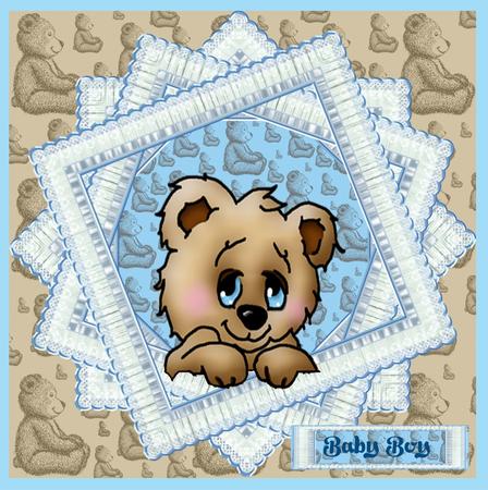 Digital Papers-vintage Bears#1 by Christine Dixon
