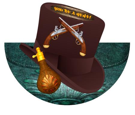 Old Pistol & Rifle by Christine Dixon