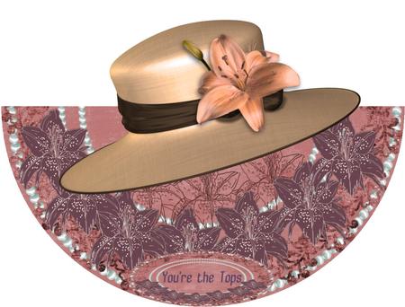 Cu 5 Flourish & Pearls Round Mats by Christine Dixon