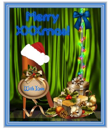 Xmas Shoe by Christine Dixon