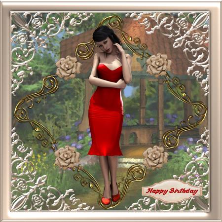 Allure Lady in Latex 6 Cu4cu High Quality Poser Graphics by Christine Dixon