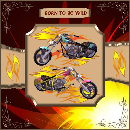 Chopper Motor Bike 4 Cu4cu Png Graphics by Christine Dixon