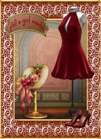 Glitz N Glam Dresses & Shoes 6 Cu4cu Png Graphics by Christine Dixon