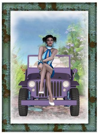 Fashion Diva in Blue 6 Cu4cu Png Graphics by Christine Dixon