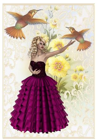 Belle of the Ball , Ball Gown 5 Cu4cu Png Graphics by Christine Dixon