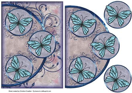 Cu 8 Butterfly Embellishments by Christine Dixon