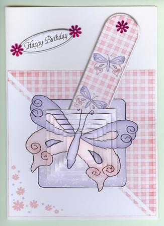 Butterfly Quick Card with Pyramage by Christine Dixon