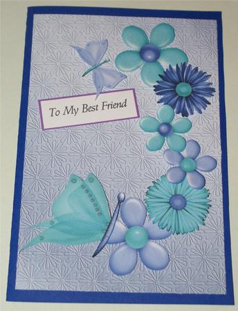'metallic Daisy Embossed' Backing Paper by Christine Dixon