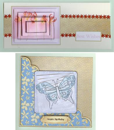 'metallic Daisy Embossed' Backing Paper by Christine Dixon