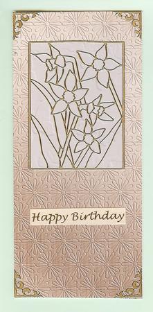 'metallic Daisy Embossed' Backing Paper by Christine Dixon