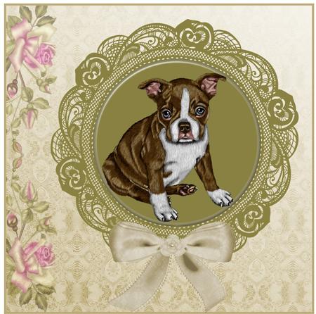 Set of 4 Dogs by Christine Dixon