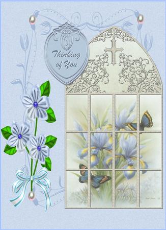 Cu Flowers & Pearl Embellishments by Christine Dixon