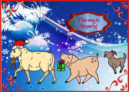 Farm Animals Christmas by Christine Dixon