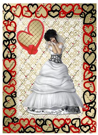 Beautiful Bride High Quality Poser Graphics by Christine Dixon