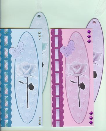 Scalloped Double Ribbons 1 by Christine Dixon