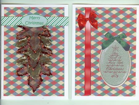 Christmas Poinsettia Candle Check Backing Paper by Christine Dixon
