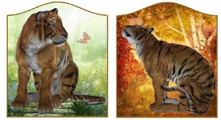 5 Beautiful Tigers by Christine Dixon