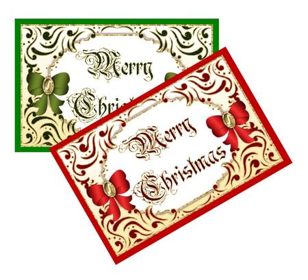 Two Christmas Inserts by Christine Dixon