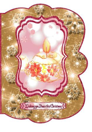 Merry Christmas-candles by Christine Dixon