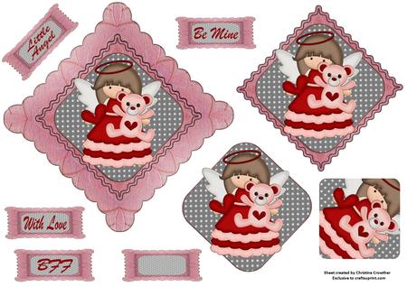 Little Valentine Angels Clip Art by Christine Dixon