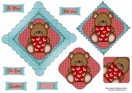 Little Valentine Bears Clip Art by Christine Dixon