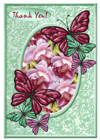 A4 Background Roses by Christine Dixon
