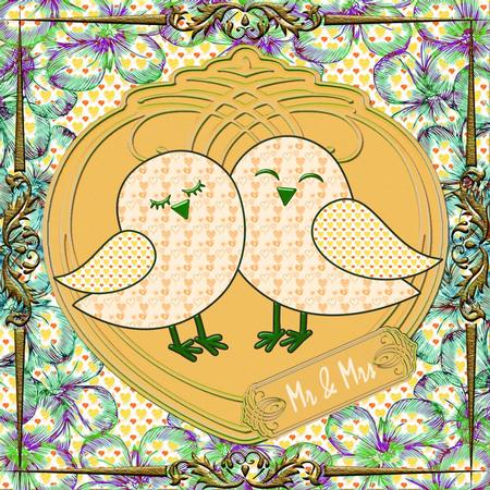Love Birds Digital Stamps by Christine Dixon