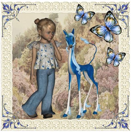 4x Unicorn (kirin) Poser Designer Resources by Christine Dixon