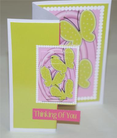 Raspberry and Lime Thinking of You Best Wishes by Christine Dixon
