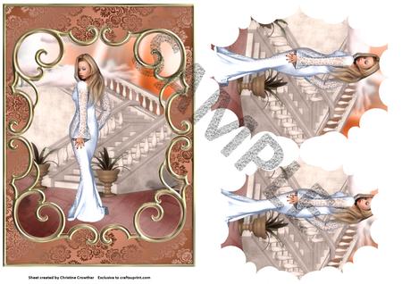 6 Lady in White Poser Tubes by Christine Dixon