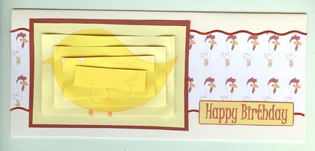 Easter Chick Pyramid Card - Yellow Featured Gallery Photo