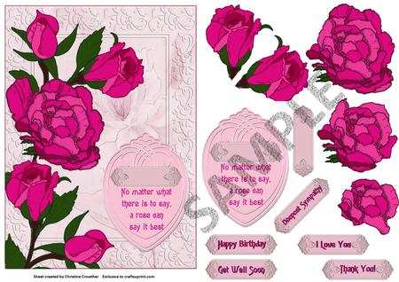 Cu 6 Floral Card Fronts by Christine Dixon