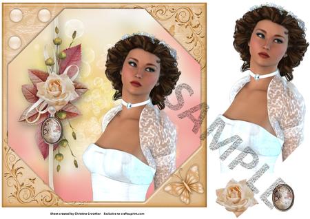 Cu 6 Pearl & Butterfly Frames by Christine Dixon