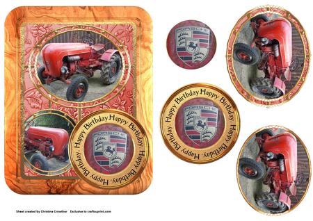 7 Square Plaques Images with 22 Finnials. by Christine Dixon