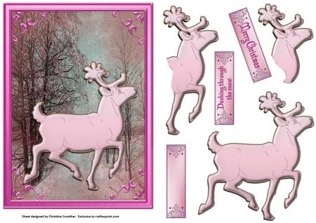 Simple Reindeer 3 by Christine Dixon