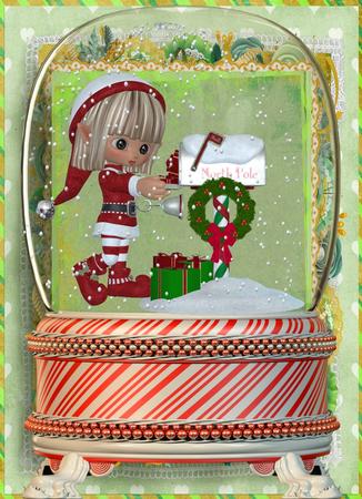Xmas Mail Box by Christine Dixon