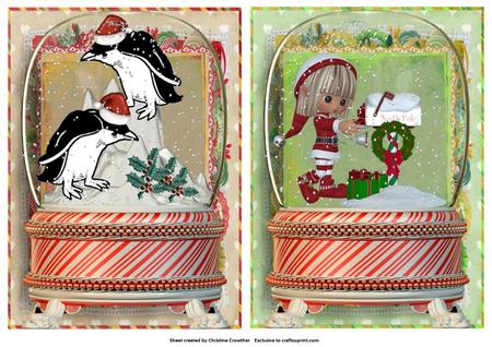 Snowglobe Kit #8 by Christine Dixon