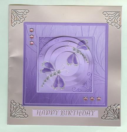 Diamante Dragonflies Circle Pyramage Topper by Christine Dixon
