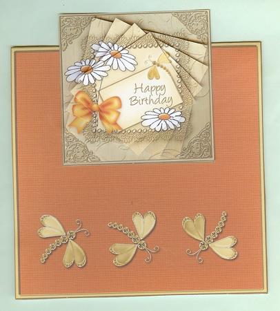 Daisies & Lace No-Hole Over the Edge & spiral pyramid by Christine Dixon