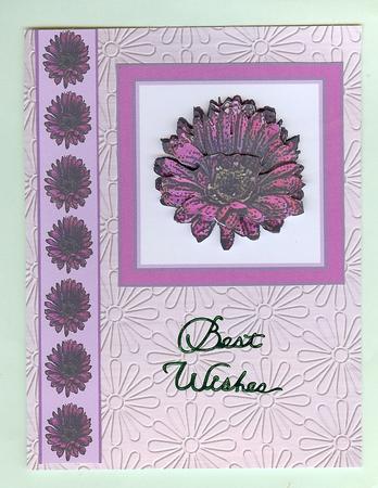 Purple Gerbera Decoupage Sheet by Christine Dixon