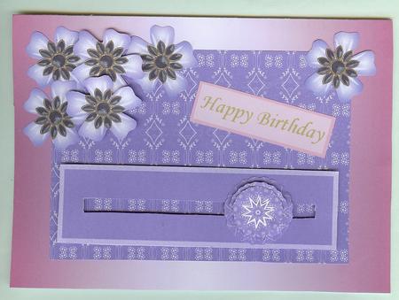 Mauve Kaleidoscope Penny Slider by Christine Dixon