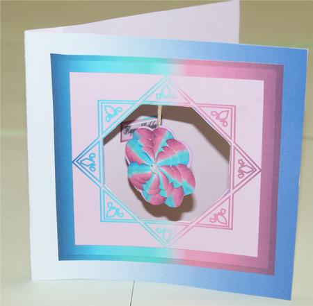 Flower Dangle Card by Christine Dixon