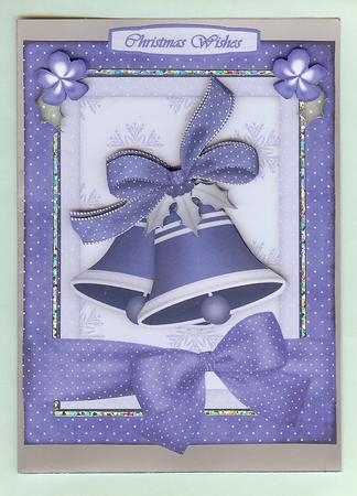 Christmas Bell in Blue by Christine Dixon