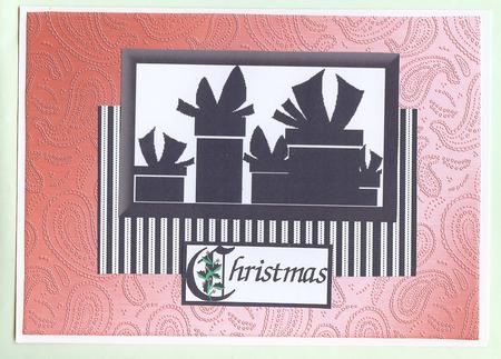 Metallic Paisley Embossed Backing Paper by Christine Dixon