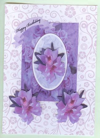Orchids 3D 2 C6 Cards by Christine Dixon