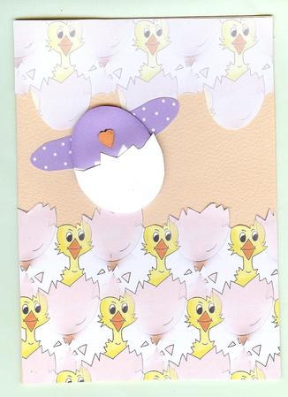 Peek-a-boo Easter Chick Background by Christine Dixon
