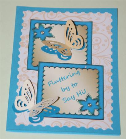 Floral Swirls A4 Backing Paper by Christine Dixon