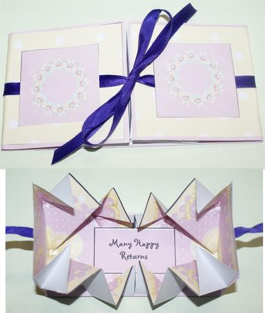 Pink Butterflies Exploding Card by Christine Dixon