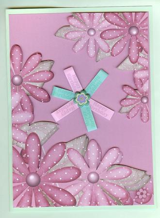 Full Bloom Backing Paper in Pink by Christine Dixon
