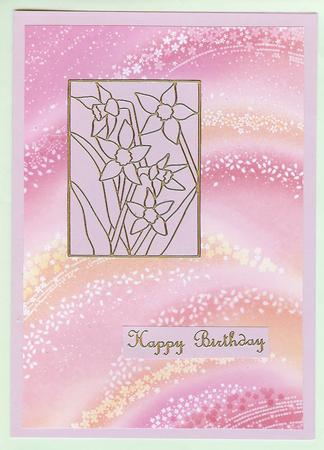 Oriental Inspired Backing Paper by Christine Dixon